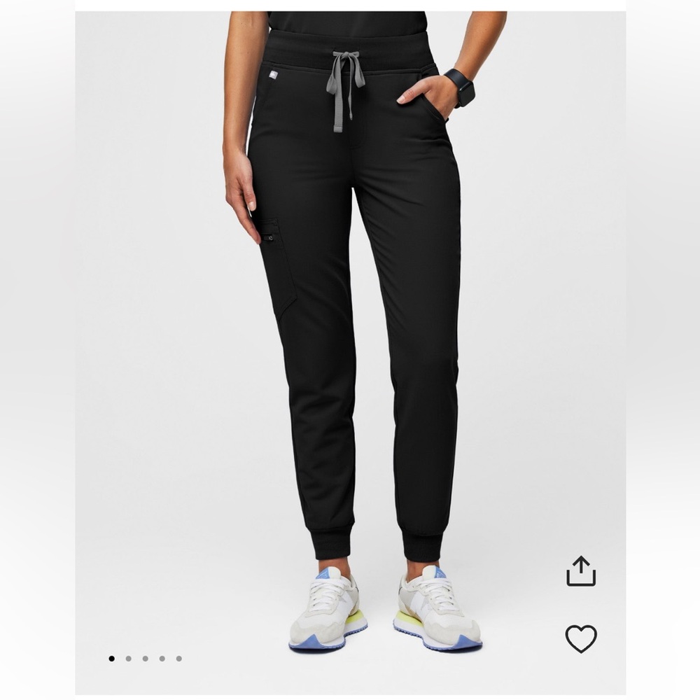 Figs Black Jogger Pants